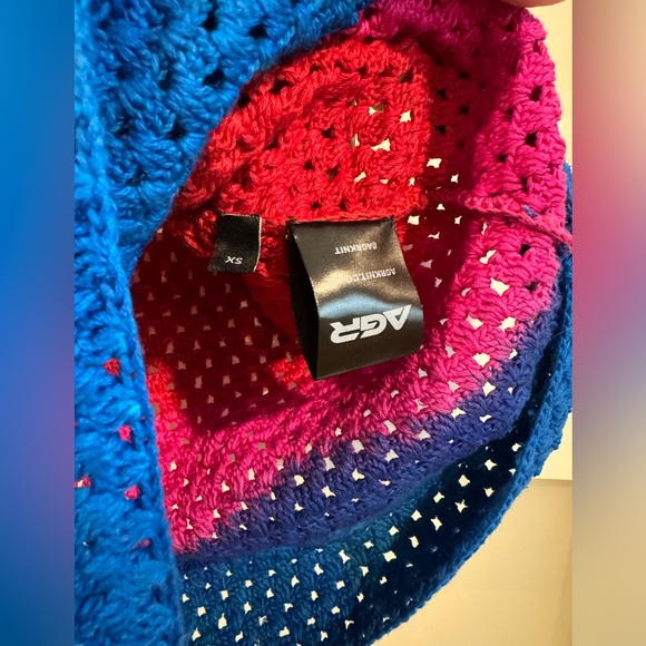 AGR Striped open-knit cotton mini dress - Picture 2 of 9